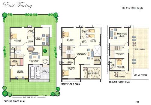 Floor Plans - Richmond Villas an Residential Project at Hyderabad South