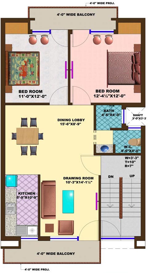 100-yards-house-design-plan