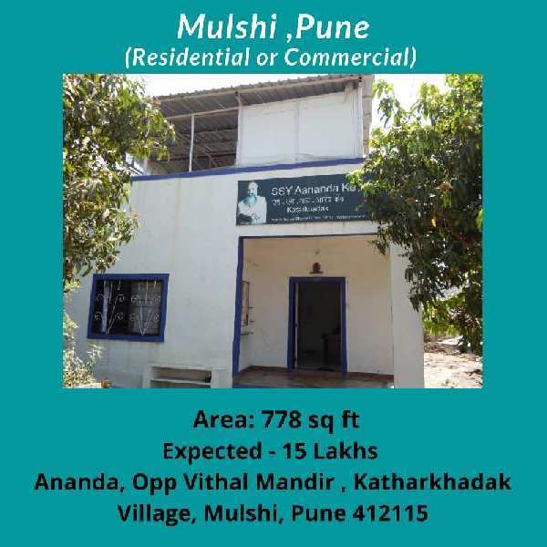 1 BHK Individual Houses / Villas for Sale in Mulshi, Pune (778 Sq.ft.)