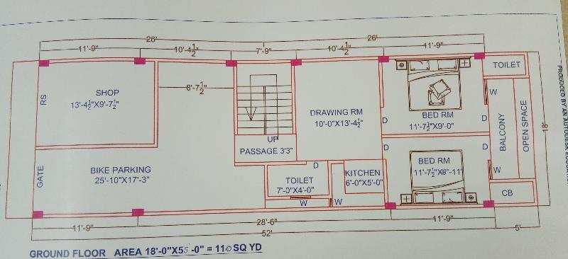 2 BHK Builder Floor for Sale in Uttam Nagar, West Delhi (520 Sq.ft.)