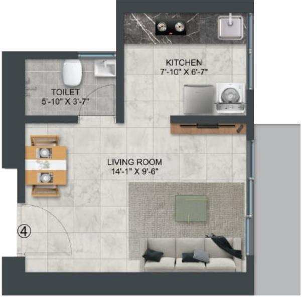 1 BHK FLAT FOR SALE IN GOREGAON EAST