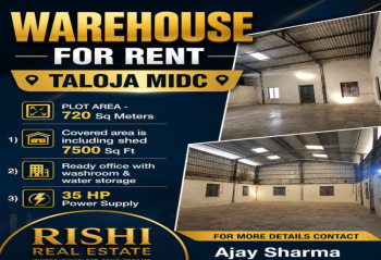 WAREHOUSE and GODOWN FOR RENT IN TALOJA MIDC