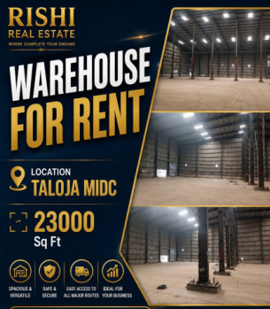 WAREHOUSE and GODOWN FOR RENT IN TALOJA MIDC ENGINEERING ZONE