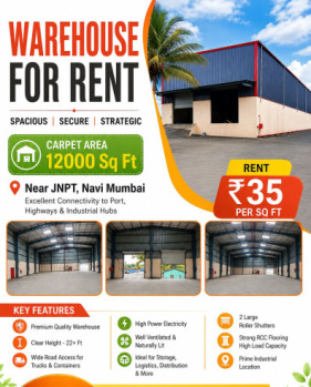 WAREHOUSE FOR RENT NEAR JNPT NAVI MUMBAI