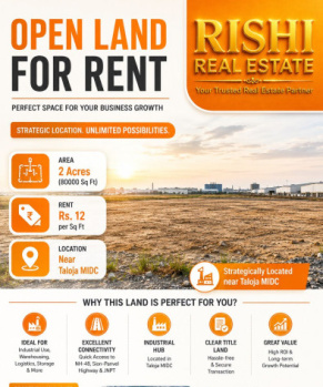 LAND FOR RENT NEAR TALOJA MIDC
