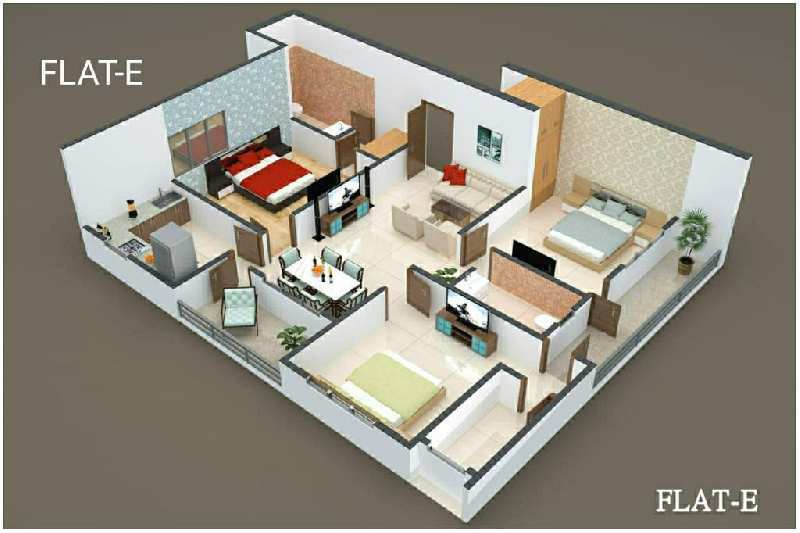 3 BHK Flats & Apartments for Sale in Singh More, Ranchi (1550 Sq.ft.)