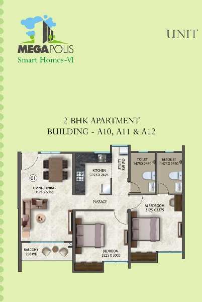 2 BHK Flats & Apartments for Sale in Hinjewadi Phase 3, Pune (700 Sq.ft.)