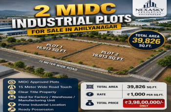 MIDC Industrial Plots for Sale in Ahilyanagar