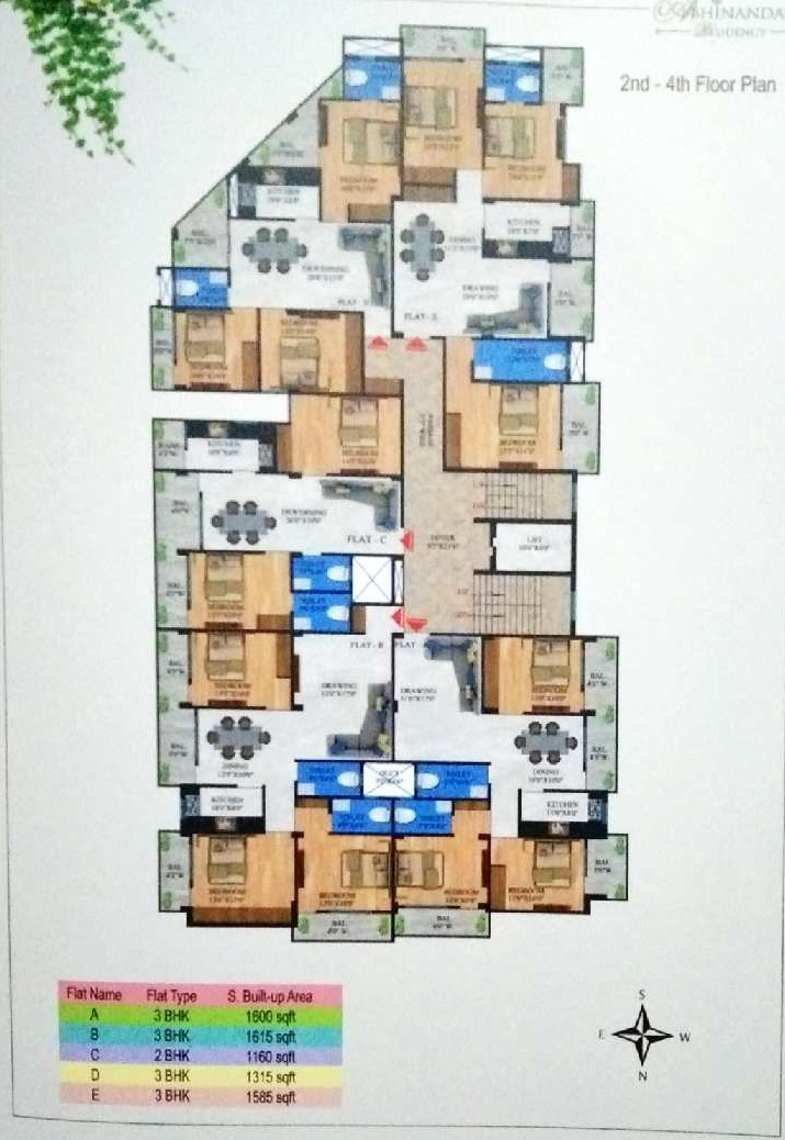 3 Bhk flat availavle for sale at prime location .