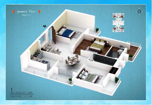 3 BHK Flats & Apartments for Sale in Adalhatu, Ranchi (1600 Sq.ft.)