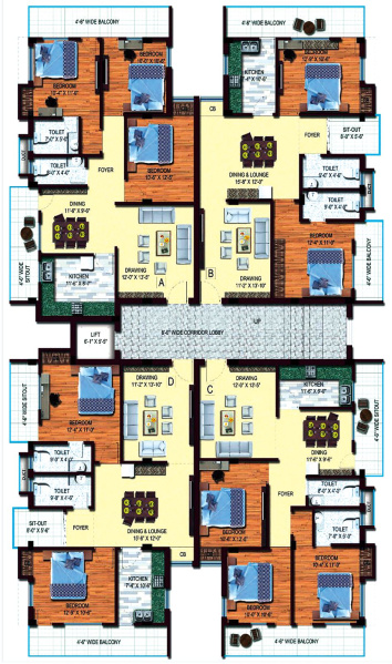 2 BHK Flats & Apartments for Sale in Daladili, Ranchi (1413 Sq.ft.)