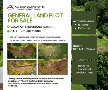 Residential Plot for Sale in Tupudana, Ranchi