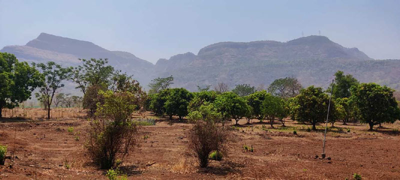 Moutain & waterfall view 3.75 Acre Farmhouse for sale in Karjat.