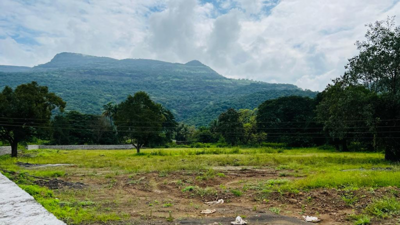 Mountains view 21 guntha Canal touch agriculture land for sale 5 km from Karjat city.