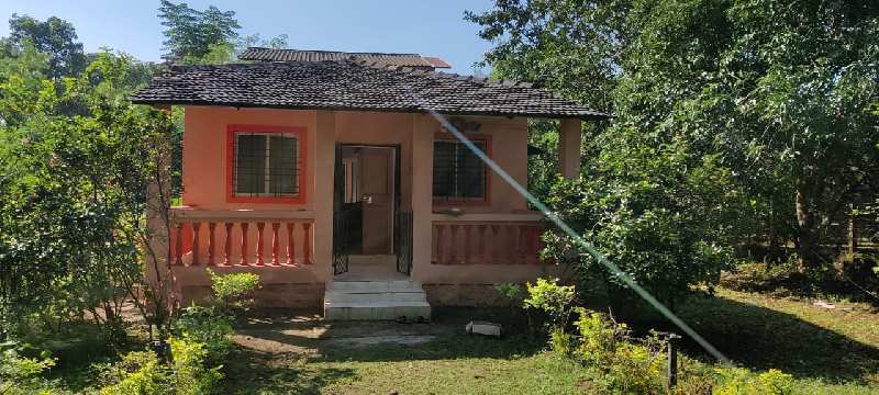 NA  22 guntha farmhouse for sale just 2 min walkable from 12 month flowing river, Karjat.