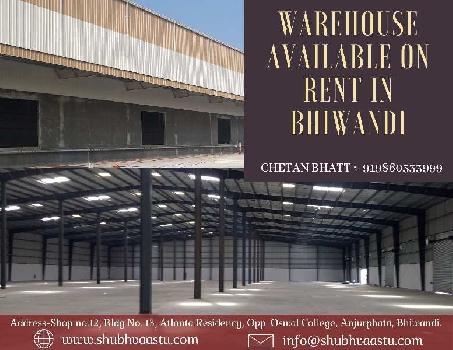Warehouse for rent in bhiwandi 5000 sq feet to 50000 sq feet