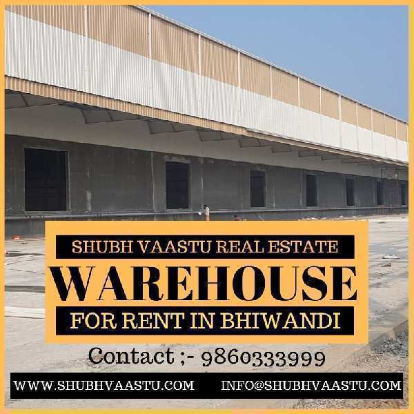 Warehouse for rent in bhiwandi 150000 sq feet to 500000 sq feet
