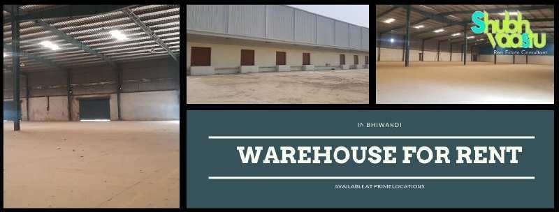Warehouse for rent in bhiwandi 100000 sq feet to 300000 sq feet