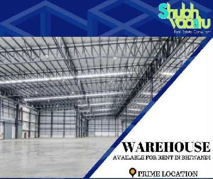 Warehouse for rent in bhiwandi 10000 sq feet to 50000 sq feet