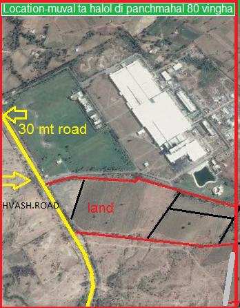Industrial Land for Sale in Halol, Panchmahal (80 Bigha)