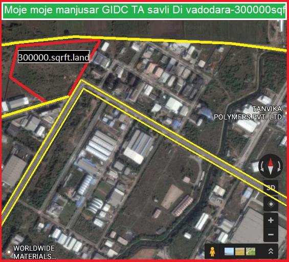 Industrial Land for Sale in Manjusar, Vadodara (280000 Sq.ft.)
