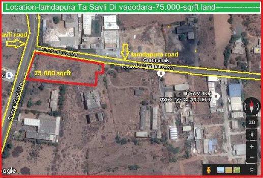 Commercial Lands /Inst. Land for Sale in Vadodara (75000 Sq.ft.)