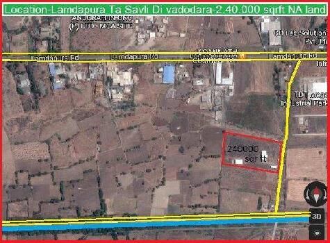 Commercial Lands /Inst. Land for Sale in Vadodara (240000 Sq.ft.)
