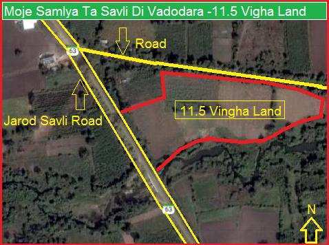 Agricultural/Farm Land for Sale in Vadodara (11.5 Bigha)