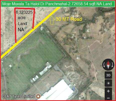 Industrial Land / Plot for Sale in Halol, Panchmahal (272658.5 Sq.ft.)