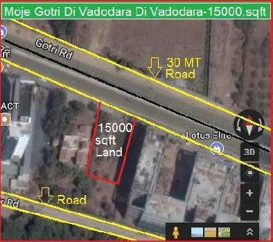 Commercial Lands /Inst. Land for Sale in Vadodara (15000 Sq.ft.)