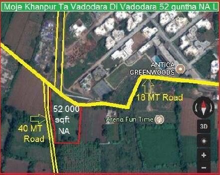 Commercial Lands /Inst. Land for Sale in Vadodara (52000 Sq.ft.)