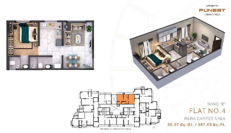 1 BHK Flats & Apartments for Sale in Nehru Nagar, Mumbai (721 Sq.ft.)