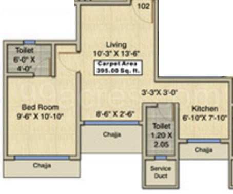 1 BHK Flats & Apartments for Rent in Kurla East, Mumbai (430 Sq.ft.)