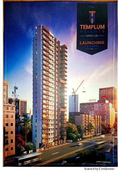 1 BHK Flats & Apartments for Sale in Vikhroli West, Mumbai (643 Sq.ft.)