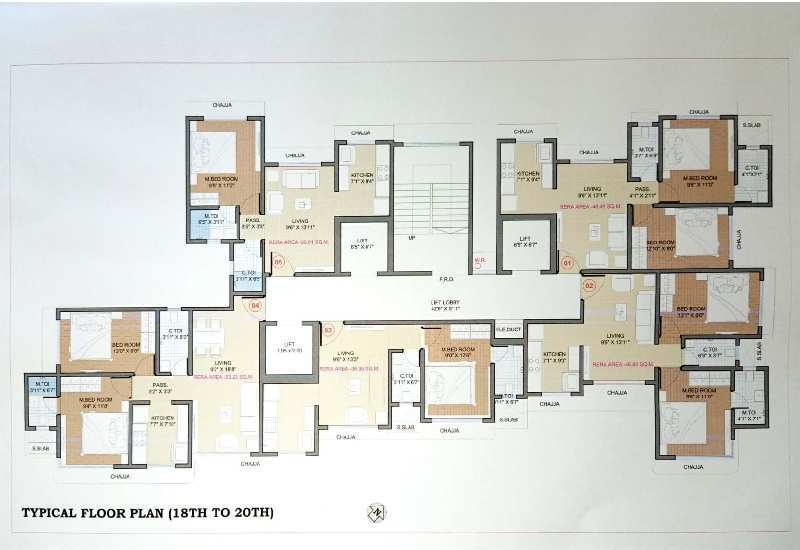 2 BHK Flats & Apartments for Sale in Vikhroli West, Mumbai (945 Sq.ft.)
