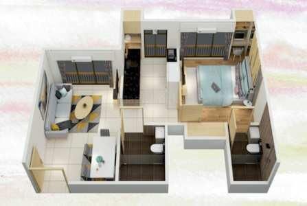 1 BHK Flats & Apartments for Sale in Wadala East, Mumbai (495 Sq.ft.)