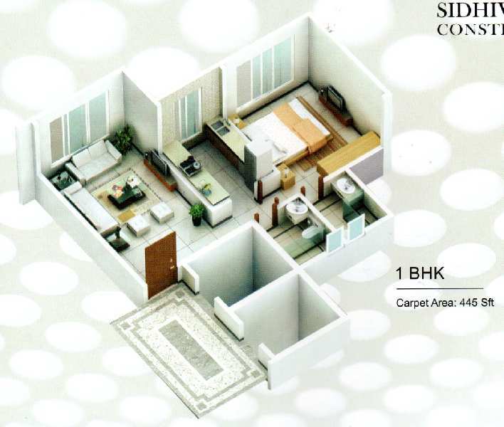 1 BHK Flats & Apartments for Sale in Deonar, Mumbai (748 Sq.ft.)