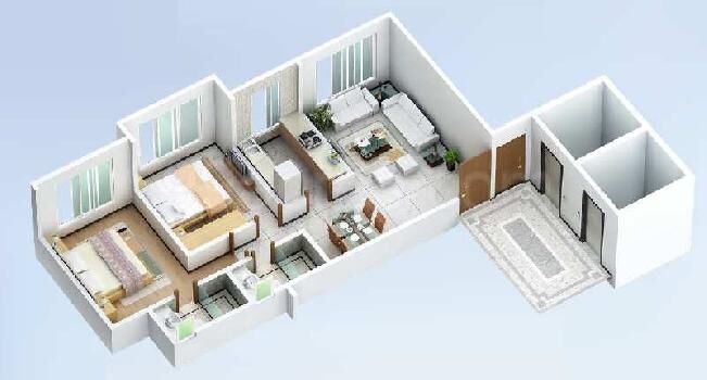 2 BHK Flats & Apartments for Sale in Deonar, Mumbai (1103 Sq.ft.)