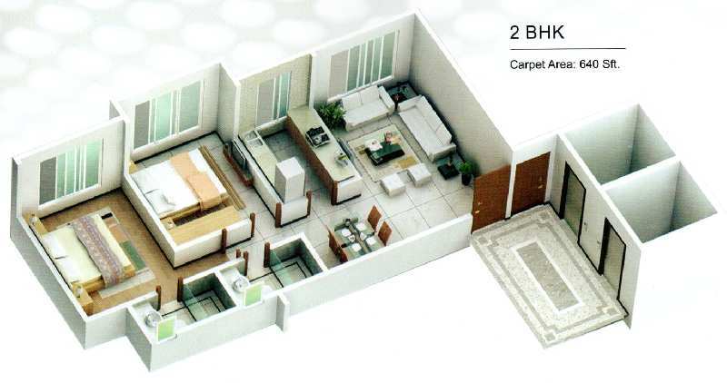 2 BHK Flats & Apartments for Sale in Deonar, Mumbai (1103 Sq.ft.)