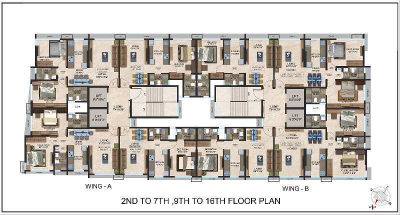 2 BHK Flats & Apartments for Sale in Ghatkopar East, Mumbai (1033 Sq.ft.)