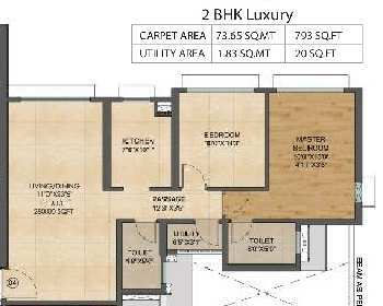 1 BHK Flats & Apartments for Sale in Kanjurmarg East, Mumbai (886 Sq.ft.)