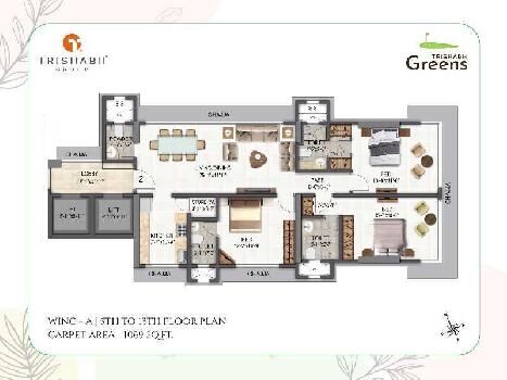 3 BHK Flats & Apartments for Sale in Chembur, Mumbai (1625 Sq.ft.)
