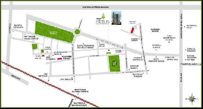 3 BHK Flats & Apartments for Sale in Ghatkopar East, Mumbai (1741 Sq.ft.)