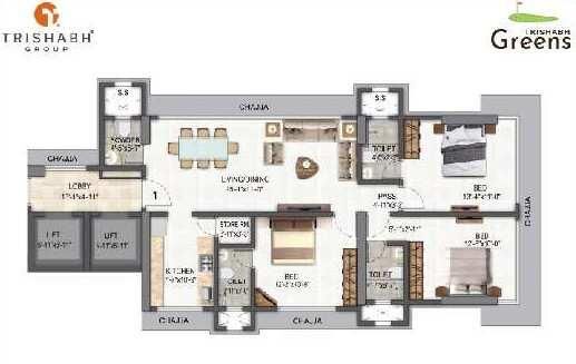 3 BHK Flats & Apartments for Sale in Chembur, Mumbai (1625 Sq.ft.)