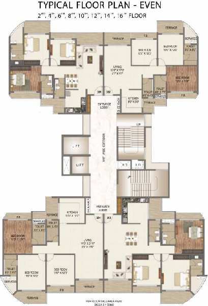 2 BHK Flats & Apartments for Sale in Kharghar, Navi Mumbai (786 Sq.ft.)