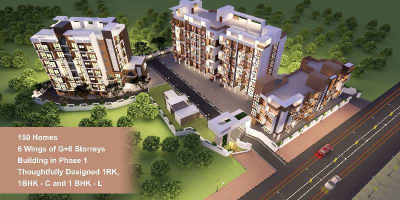 2 BHK Flats & Apartments for Sale in Navi Mumbai (850 Sq.ft.)