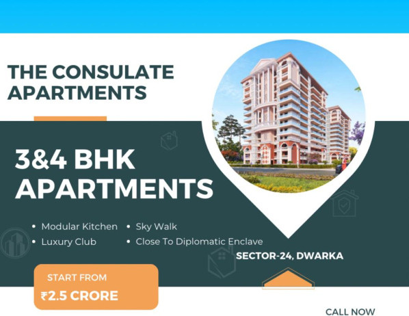 Luxury 4BHK Apartments in Sector-24, Dwarka, Delhi
