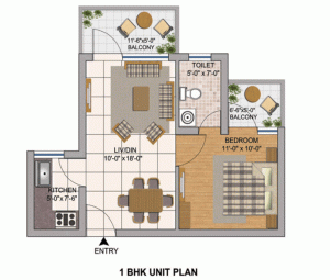 1 BHK Flats & Apartments for Sale in Alwar Bypass Road, Bhiwadi (550 Sq.ft.)