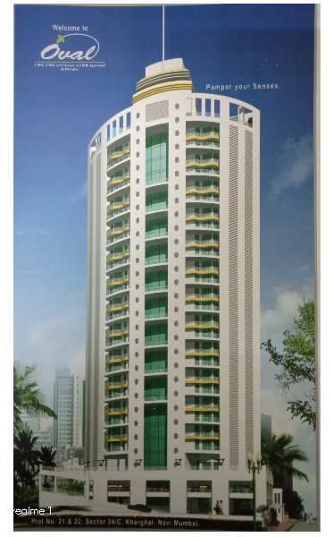 Spacious 3 bhk Flat for sell in prime location of kharghar near Metro Station