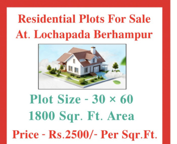 Residential Plot for Sale in Lochapada, Berhampur (1800 Sq.ft.)